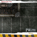 PWork Wargames : Urban Sector │ 90x90cm - Mouse Pad