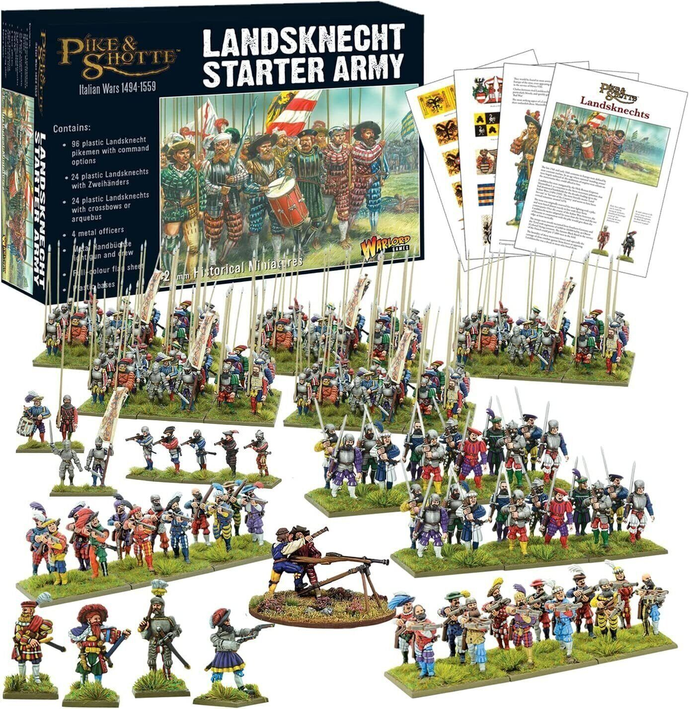 Pike & Shotte : Lansknecht Starter Army │ Italian Wars 1494-1559