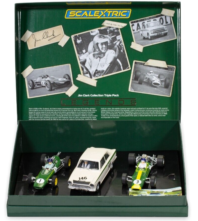 Scalextric : Coffret Jim Clark Collection Triple Pack │ Legends - Limited 2000pcs