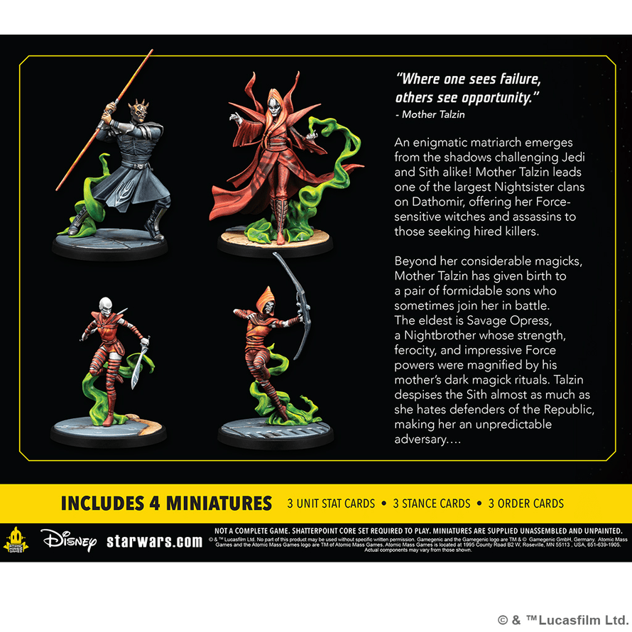 Star Wars Shatterpoint : Witches of Dathomir Squad Pack [FR]