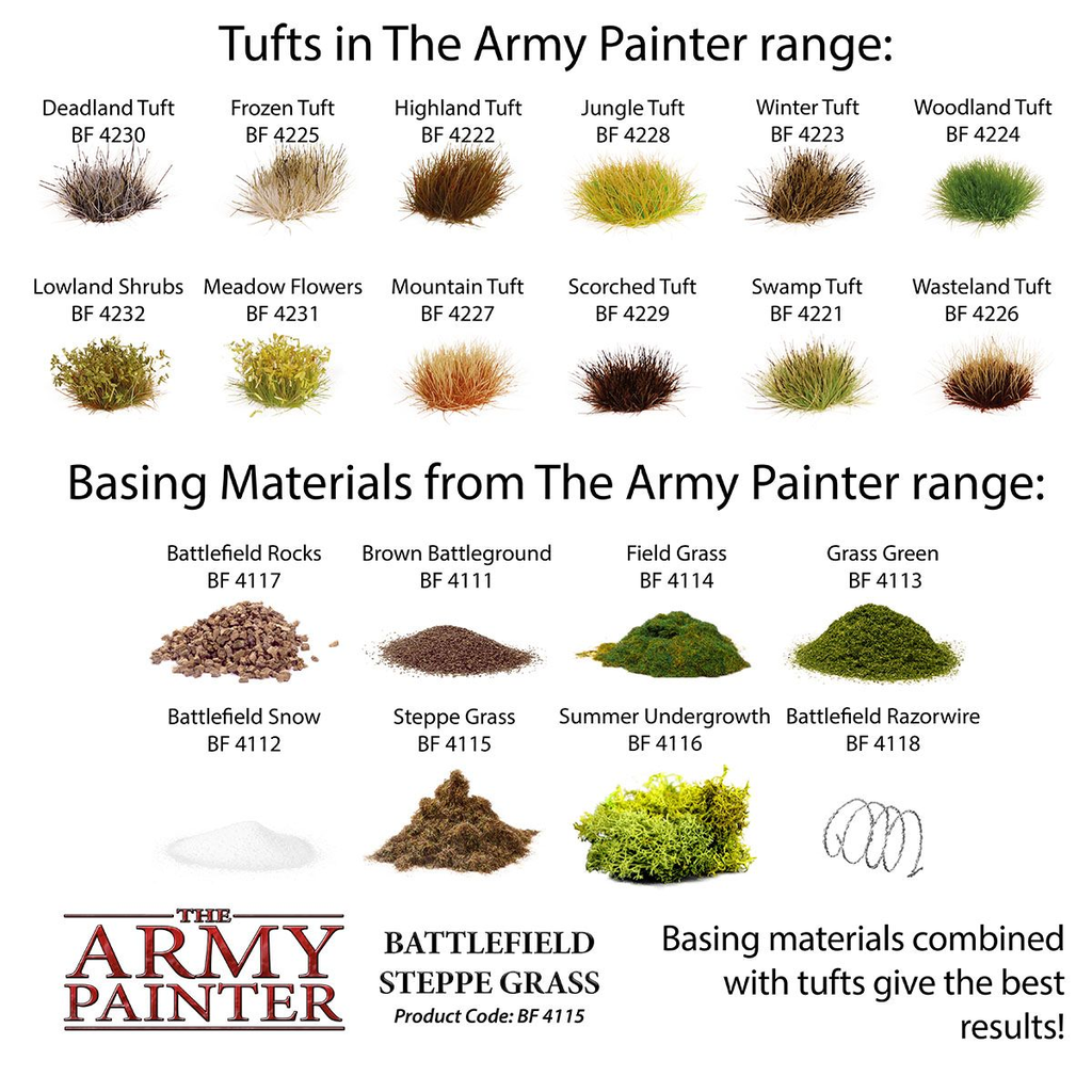 The Army Painter : Battlefield Steppe Grass