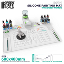 Green Stuff : Silicone Painting Mat with Bottle Holders 