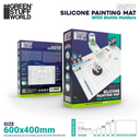 Green Stuff : Silicone Painting Mat with Bottle Holders 