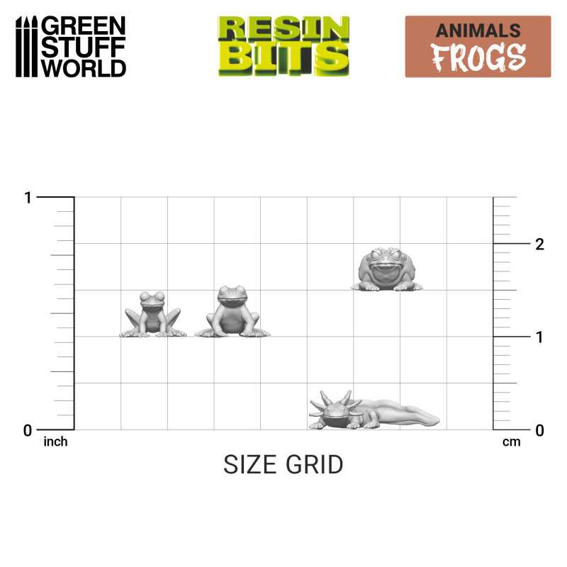 Green Stuff : Frogs │ Animals Resin Bits