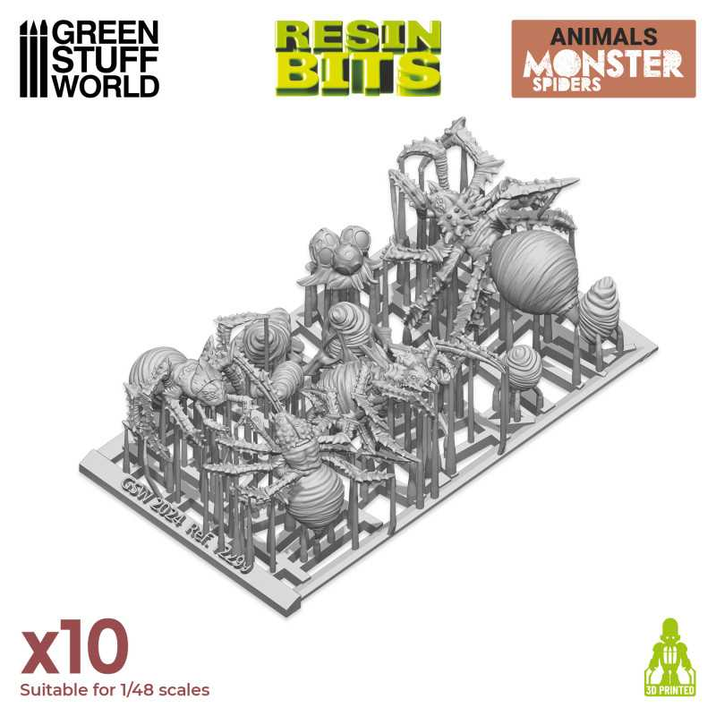 Green Stuff : Monster Spider │ Animals Resin Bits