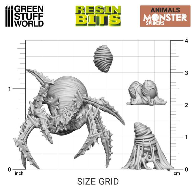 Green Stuff : Monster Spider │ Animals Resin Bits