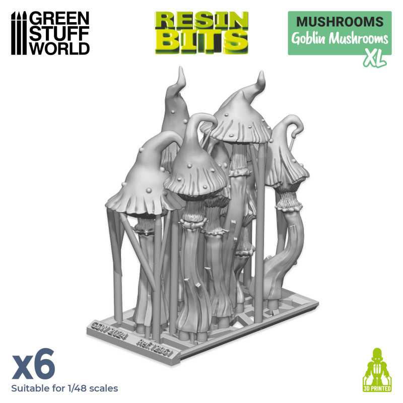 Green Stuff : Goblin Mushrooms XL │Resin Bits