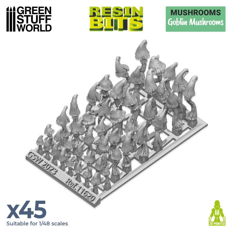 Green Stuff : Goblin Mushrooms │Resin Bits