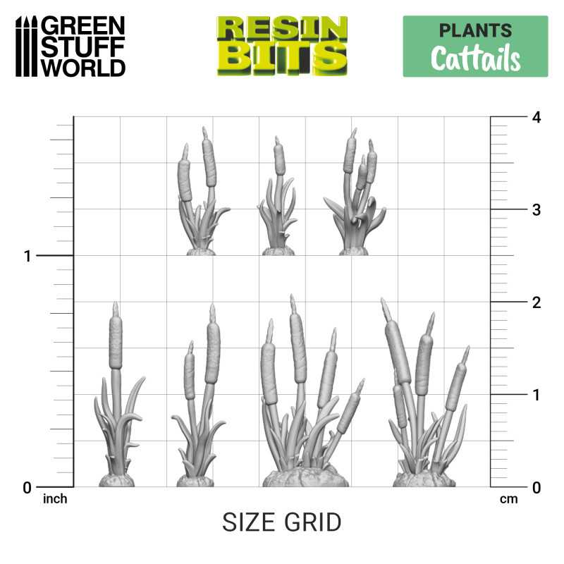 Green Stuff : Cattails Plants │ Resin Bits