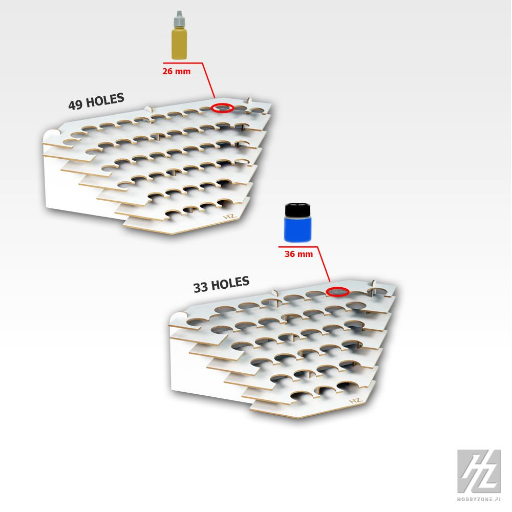 Hobbyzone : Rack à peinture de coin 26mm (Grand) │ S2Ns