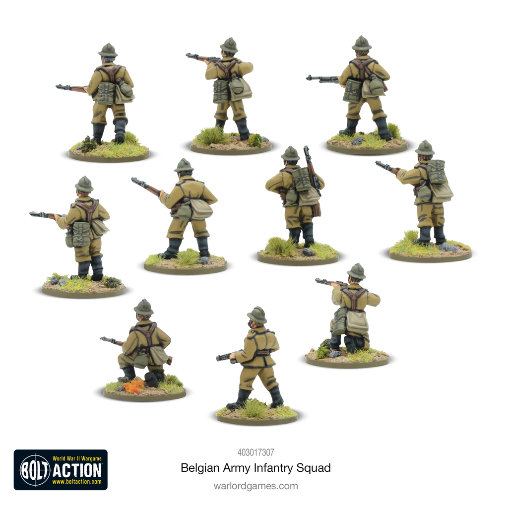 Bolt Action : Belgian Army Infantry Squad │ Early