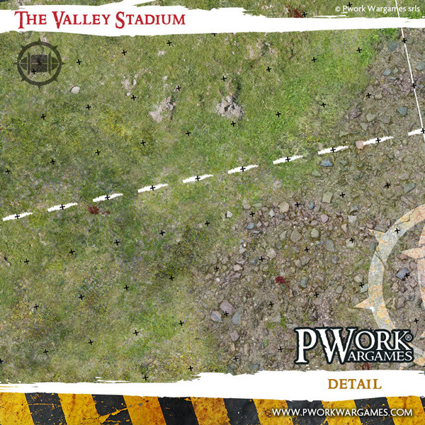 Pwork Wargames : The Valley Stadium │ Bloodbowl - Mouse Pad