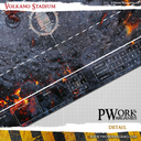 Pwork Wargames : Volkano Stadium │ Bloodbowl - Mouse Pad