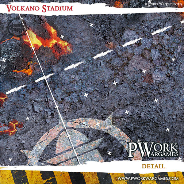 Pwork Wargames : Volkano Stadium │ Bloodbowl - Mouse Pad