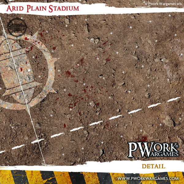 Pwork Wargames : Arid Plain Stadium │ Bloodbowl - Mouse Pad