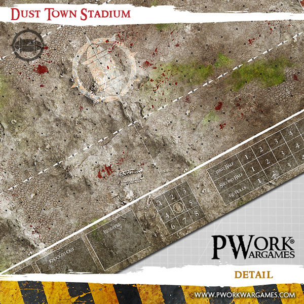 Pwork Wargames : Dust Town Stadium │ Bloodbowl - Mouse Pad