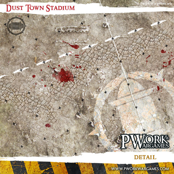 Pwork Wargames : Dust Town Stadium │ Bloodbowl - Mouse Pad