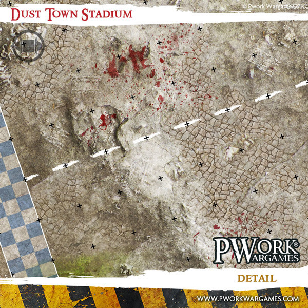 Pwork Wargames : Dust Town Stadium │ Bloodbowl - Mouse Pad