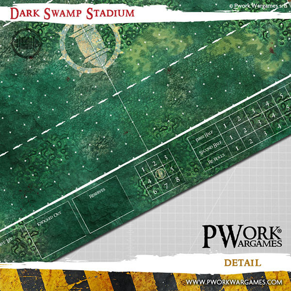 Pwork Wargames : Dark Swamp Stadium │ Bloodbowl - Mouse Pad