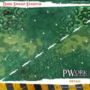 Pwork Wargames : Dark Swamp Stadium │ Bloodbowl - Mouse Pad