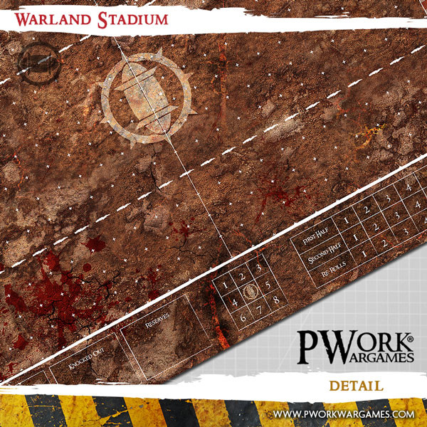 Pwork Wargames : Warland Stadium │ Bloodbowl - Mouse Pad