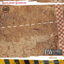 Pwork Wargames : Badlands Stadium │ Bloodbowl - Mouse Pad