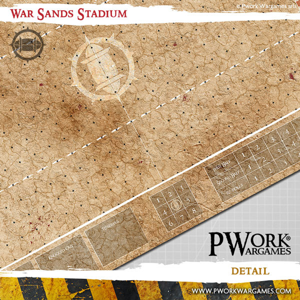 Pwork Wargames : War Sands Stadium │ Bloodbowl - Mouse Pad