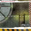 Pwork Wargames : Dark London Stadium │ Bloodbowl - Mouse Pad