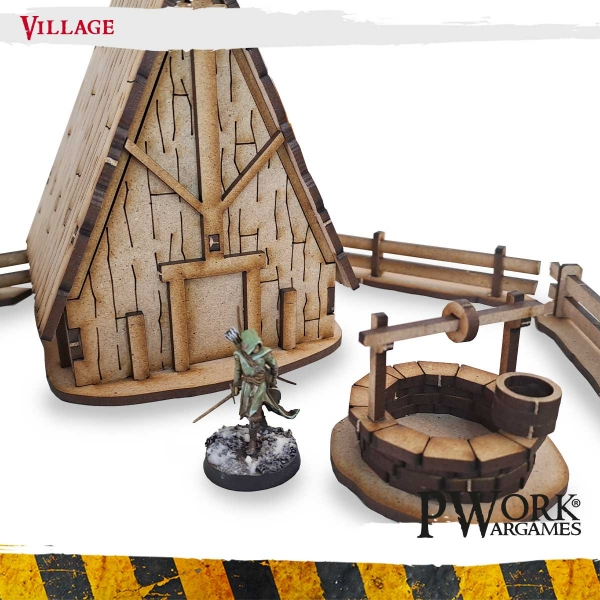 PWork Wargames : Village │ MDF