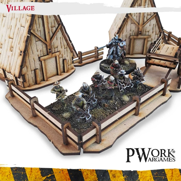 PWork Wargames : Village │ MDF