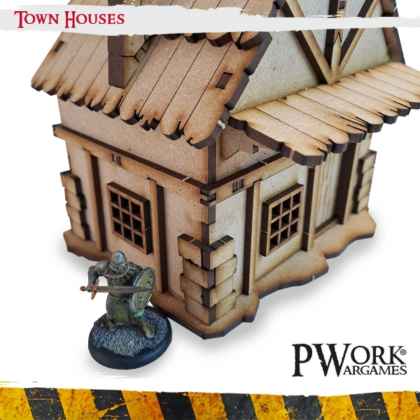 PWork Wargames : Town Houses │ MDF 