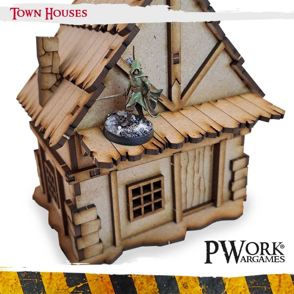 PWork Wargames : Town Houses │ MDF 