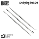 Green Stuff : Outils de Sculptures (3pcs)