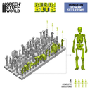 Green Stuff : Human Skeletons 1/48 │Resin Bits