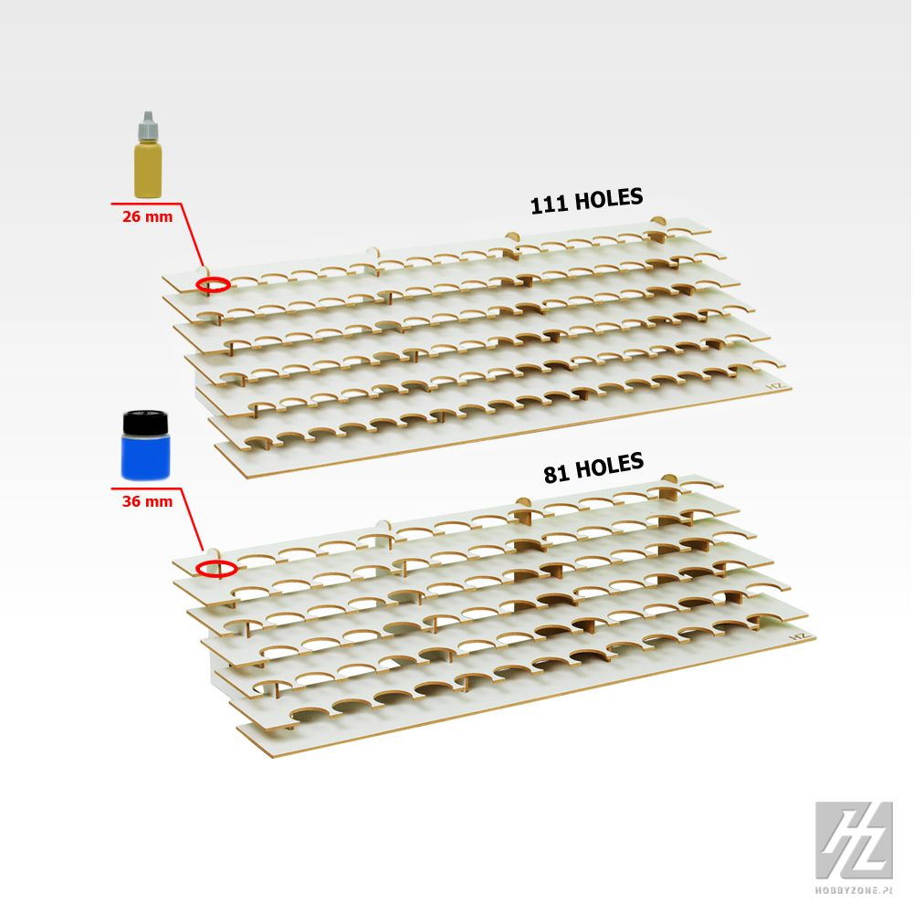 Hobbyzone : Rack pour peinture 36mm (Large) │ S2b