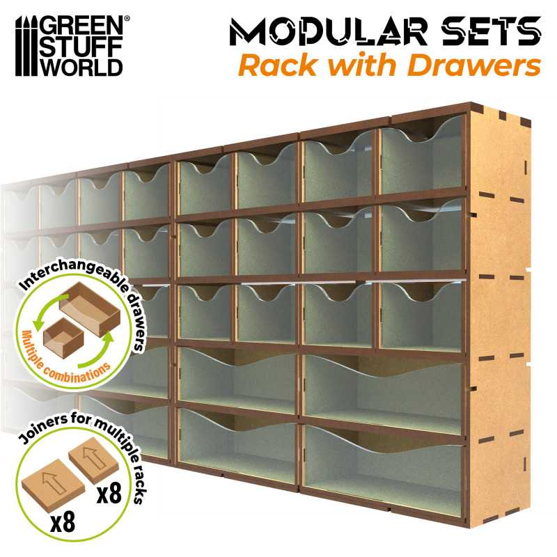 Green Stuff : Rack Modulaire avec tiroires