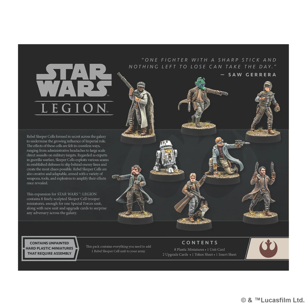 Star Wars LEGION : Rebel Sleeper Cell │ Alliance Rebelle