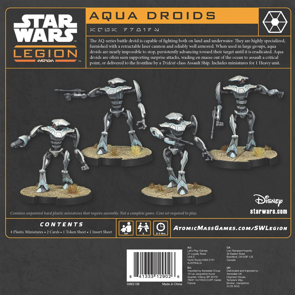 Star Wars LEGION : Aqua Droid │ Extension d'Unite