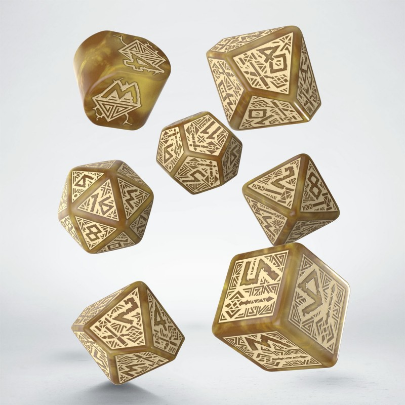 Dwarven Dice Set - Gold │ Q-Workshop