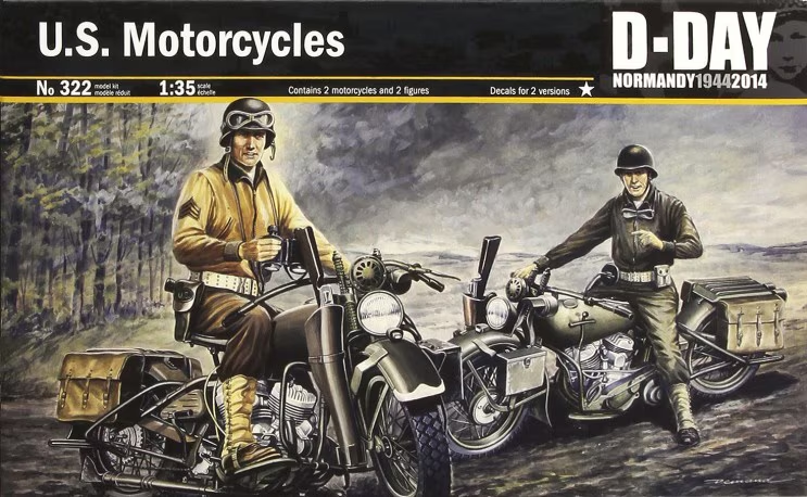 Italeri : U.S. Motorcycles │D-Day Normandy