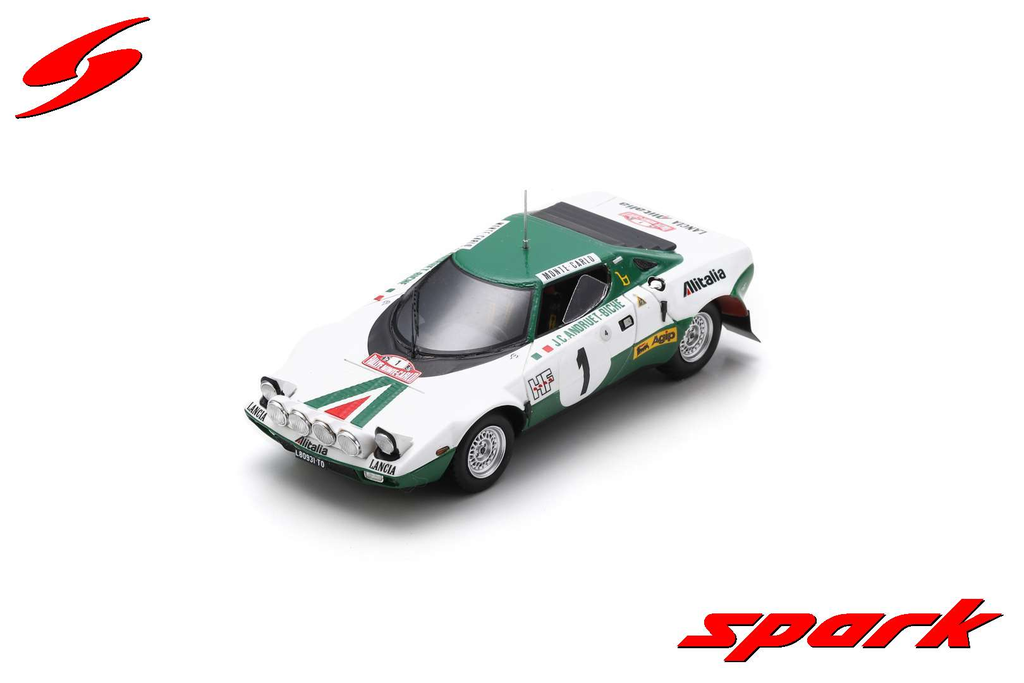 Spark Model : Lancia Stratos HF No.1 Rally Monte Carlo 1975 J-C. Andruet - Y. Jouanny