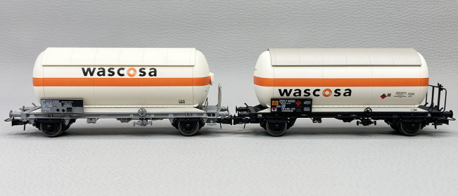 Rivarossi : 2 wagons citernes à gaz, "Wascosa"