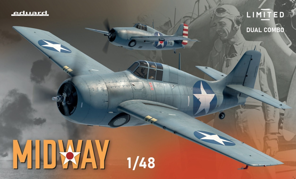 Eduard : F4F-3 & F4F-4 WIldcat Midway (Dual Combo)