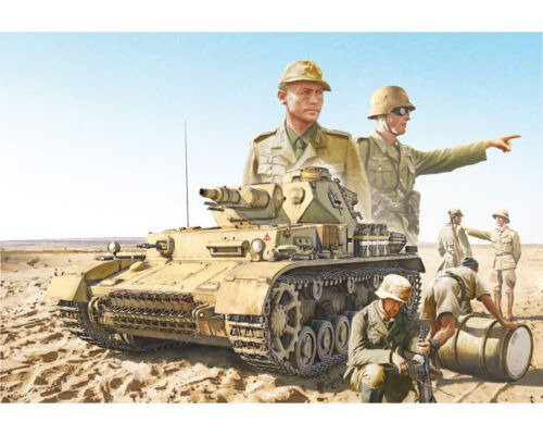 Italeri : Pz. Kpfw. IV F1/F2/G with Afrika Korps Infantry