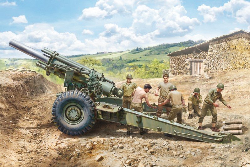 Italeri : M1 155mm Howitzer │ Contains 6 figures