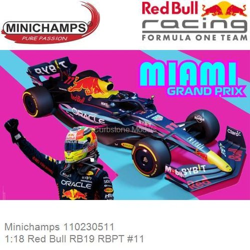 Minichamps : Red Bull RB19 │#11 Sergio Perez F1 2nd Miami 2023