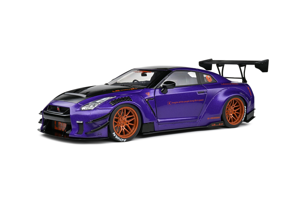 Solido : Nissan GT-R (R35) Avec Liberty Walk Body Kit 2.0 │ Mauve - 2022