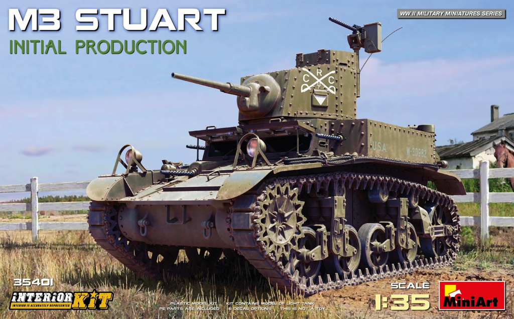 Miniart : M3 Stuart Initial Production