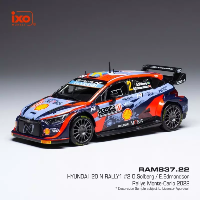 Ixo : Hyundai i20 WRC │n2 Rallye Monte-Carlo 2022 │O.Solberg / E.Edmondson