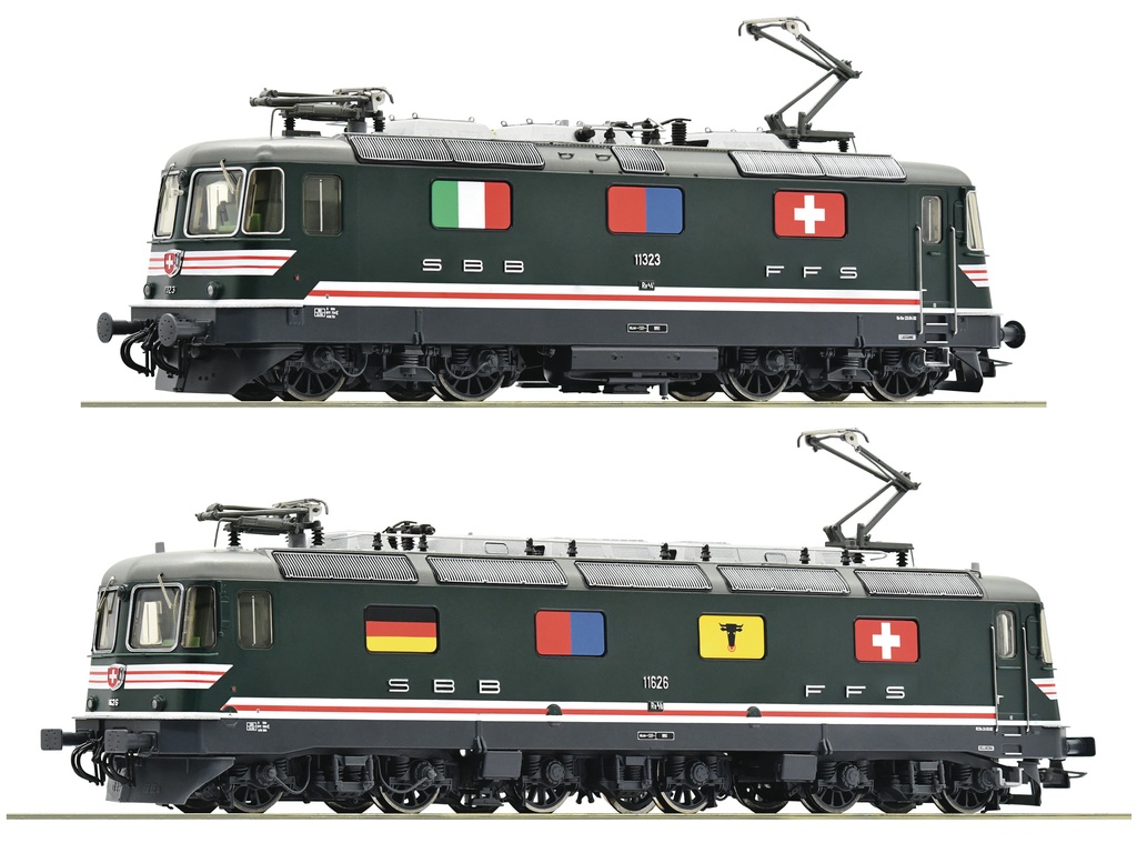 Roco : Locomotive électrique double traction RE 10/10 11323+11626 AC Sound